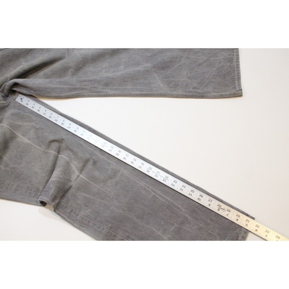 Levis 501 Men's Denim Jeans Size 40x32 Straight Leg Classic Fit Silver Gray - Picture 8 of 11